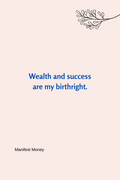 Money Manifestation Digital Printable cards 6